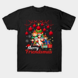 Merry Friendsmas Christmas Funny T-Shirt